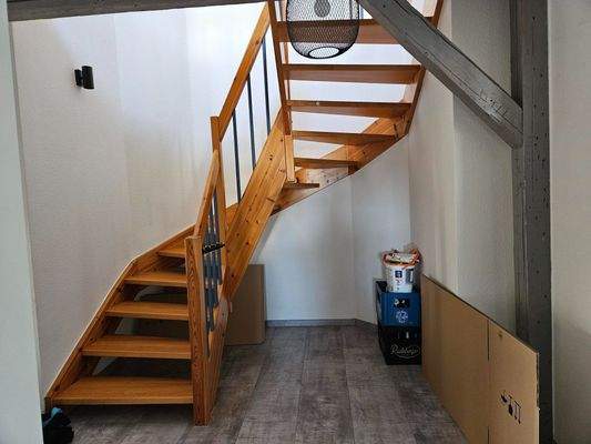 Treppe zu Wohnebene 2