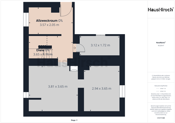 Grundriss Untergeschoss