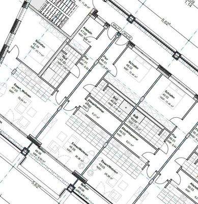 Grundriss mit Raumangaben