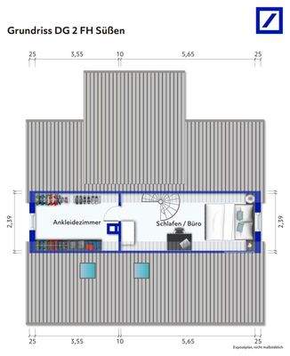 Grundriss DG 2 FH Süßen akt.