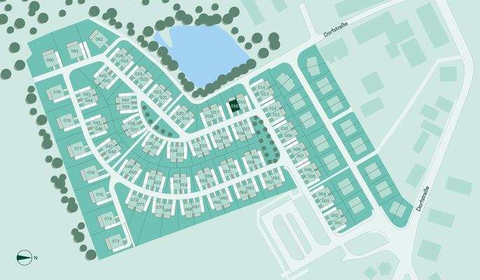 Lageplan Haus 016 Neuseengärten