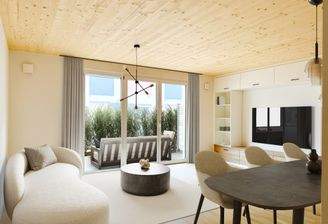 Modernes Wohn- und Esszimmer