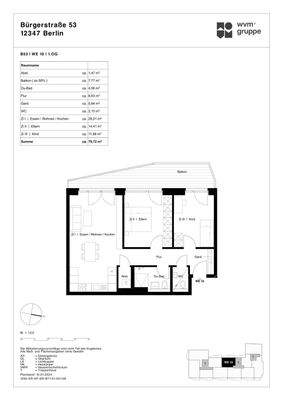 Grundriss WE10 Berlin-Neukölln