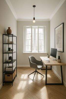 3D-Rendering Arbeitszimmer