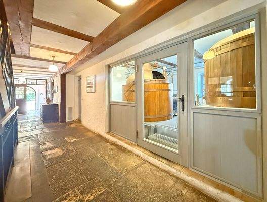 Flur Richtung Biergarten