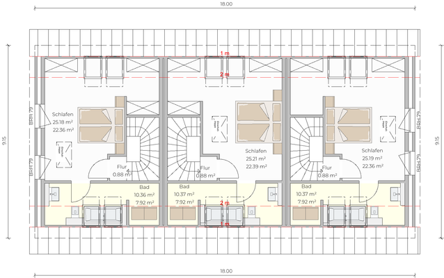 Grundriss 2. Obergeschoss