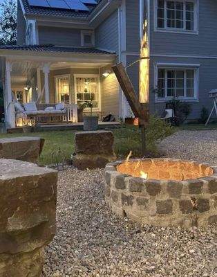 Feuerstelle im Garten