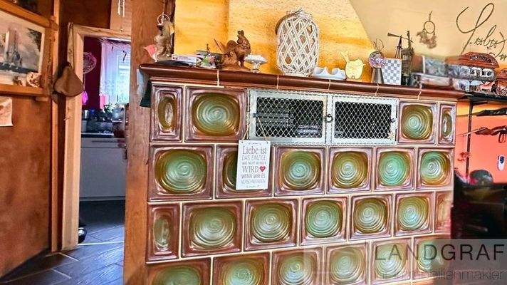 Kaminofen im Wohnzimmer