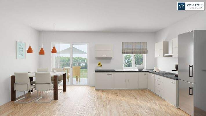 Ansicht Wohnen / Essen / Kochen