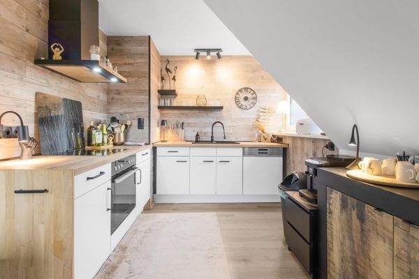 Küche im Dachgeschoss