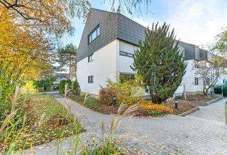 Seitliche Hausansicht