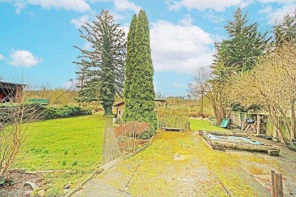 Blick auf das Grundstück