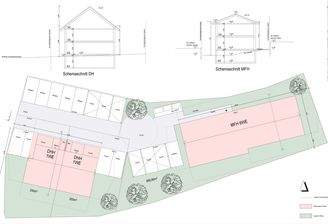 Wohnbauprojekt Neuching mit Vorbescheid v. 18.06.2026 / 2DH+4Carports / 6x6 WE + 6 Carports u. 6 Stellplätzen