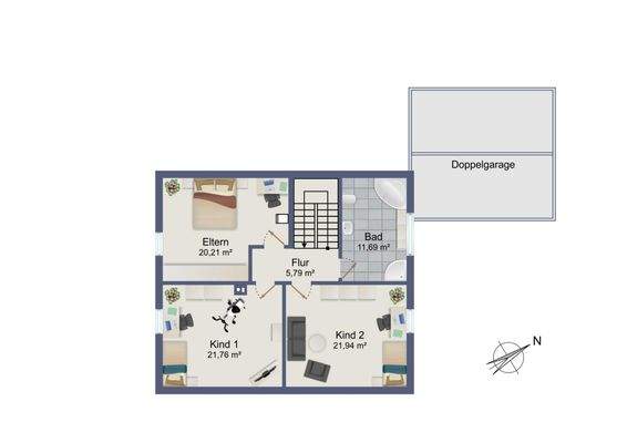 Grundriss Dachgeschoss