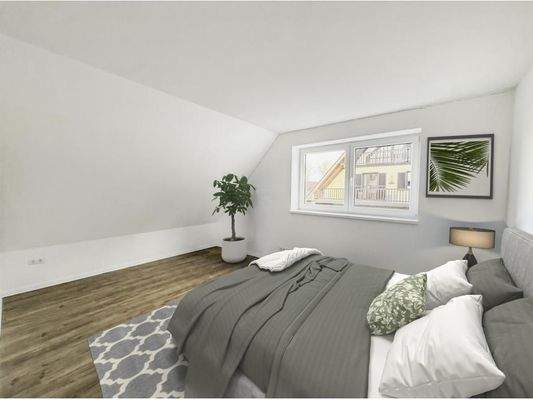 Schlafzimmer 1 - Digitales Staging