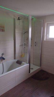 Sicht ins TL-Bad im OG