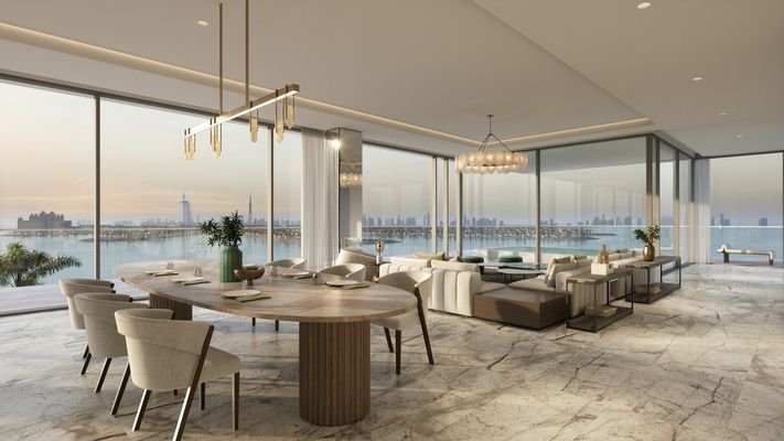 Six Senses Residence The Palm - Royal Penthouse - Living2