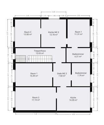 Grundriss Skizze 1.OG