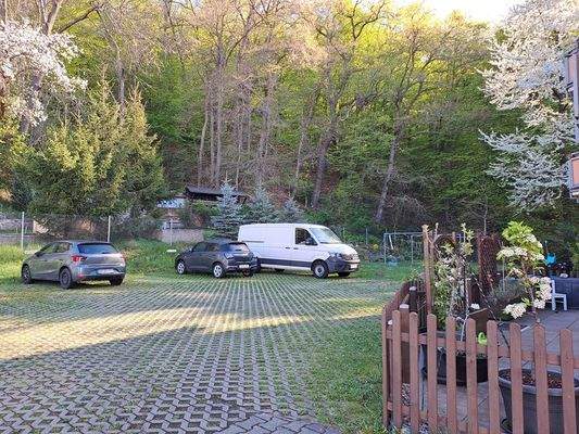 Aussenstellplätze und Garten