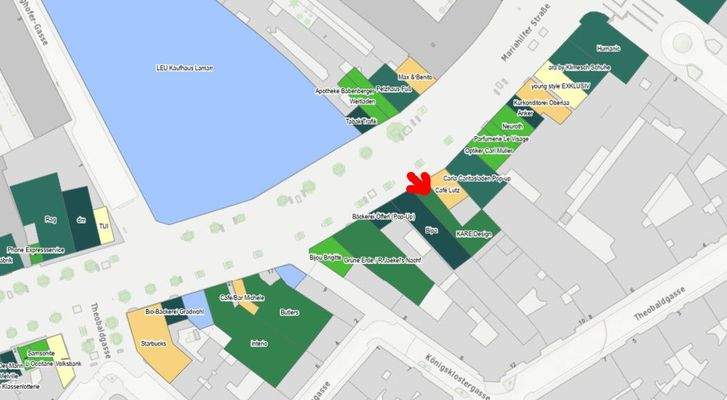 Lageplan Mariahilfer Straße