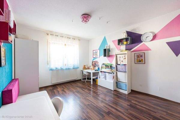 Kinderzimmer (KI bearbeitet, Reduzierung der Möbel und Gegenstände)