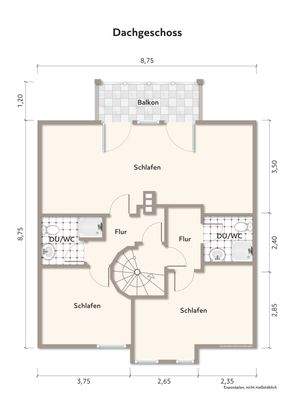 Dachgeschoss  Haus 1