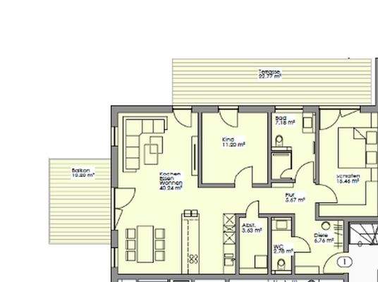 Grundriss Wohnung 1 EG