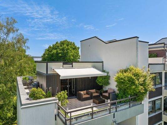 Dachterrasse von vorne