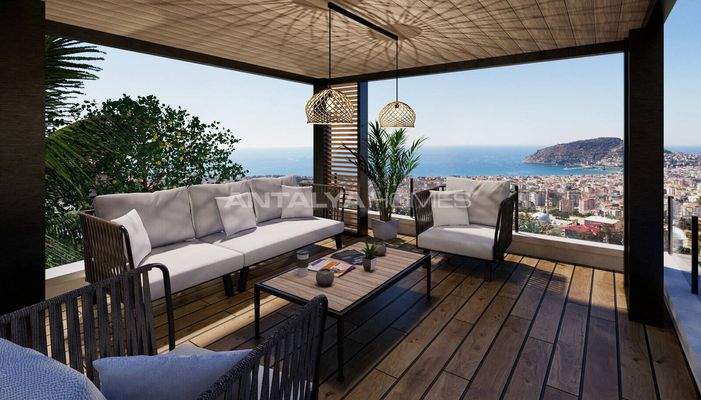 Sea View Elegant Properties in Alanya Cikcilli