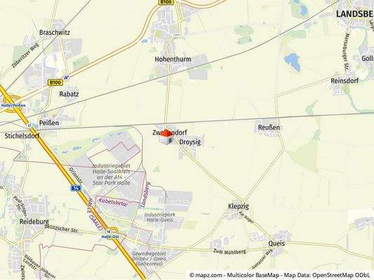 Geolyzer Kartenausschnitt