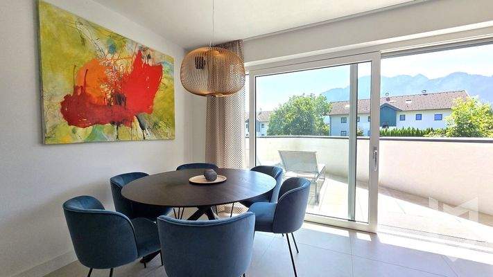 Essbereich mit Aussicht