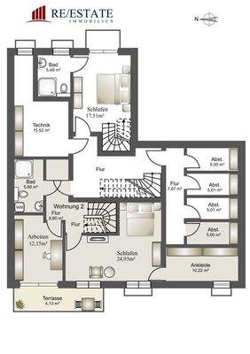 5-Zimmer-Maisonette-Gartenwohnung UG