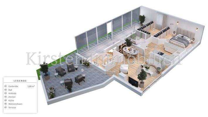 Grundriss 3D EG