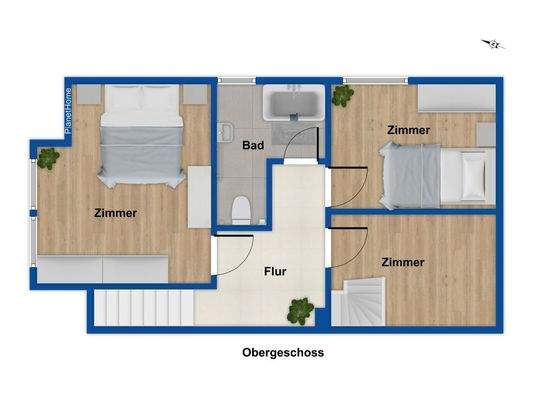 Grundriss Obergeschoss