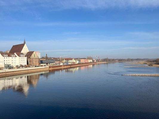 Blick von der Oderbrücke