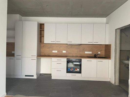 Küche mit WM-Anschluss