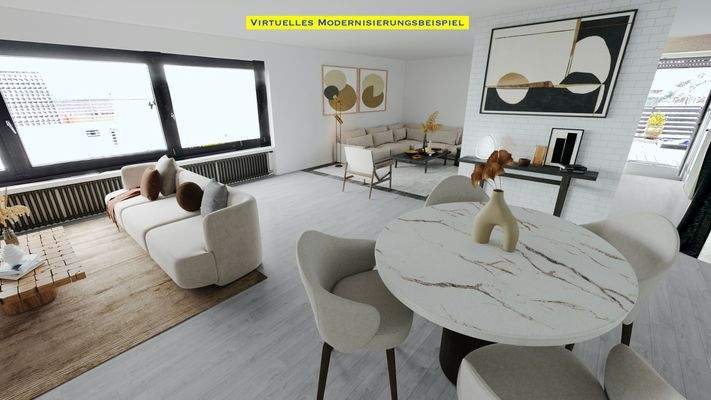 Wohn- Esszimmer Ansicht 2