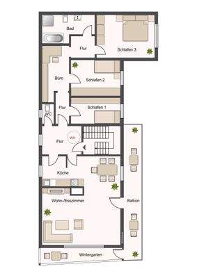 EFH Nr. 23, Grafik OG