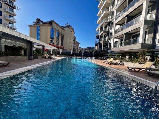 Chic Design Flat in a Complex with Extensive Facilities in Alanya