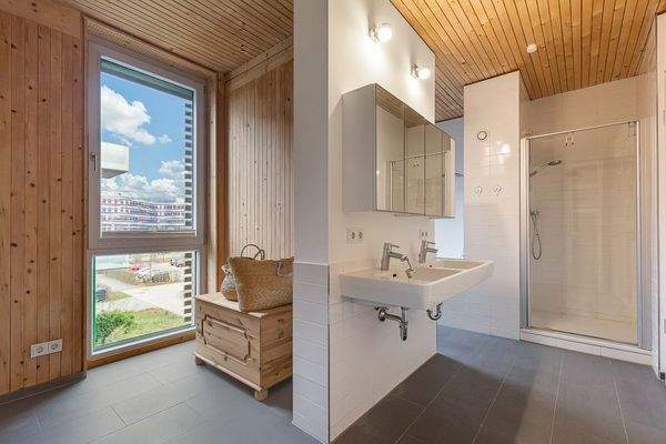 Badezimmer im Dachgeschoss