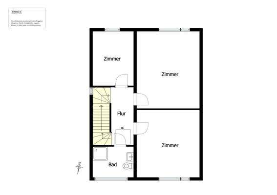 Grundriss Obergeschoss