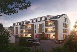 Visualisierung der Straßenansicht in Abendstimmung