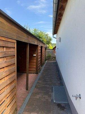 Lagerschuppen Gartengeräte