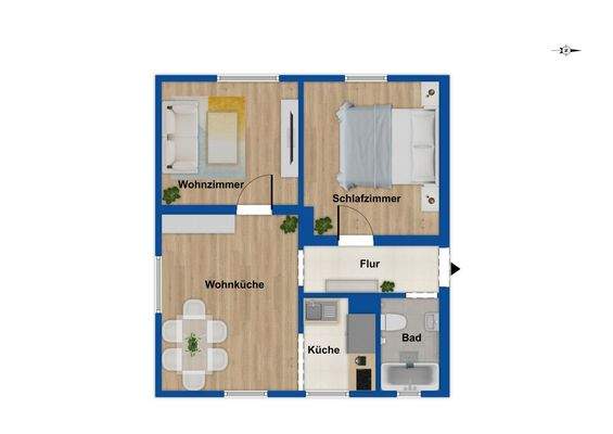 Grundriss EG- 2.OG links