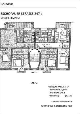 Grundriss 2. Etage