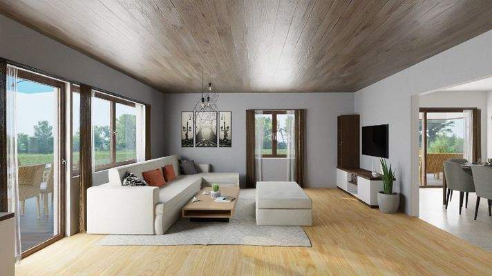 Wohnzimmer EG visualisiert