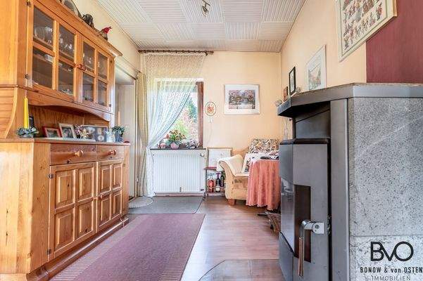 Wohnbereich mit Kamin