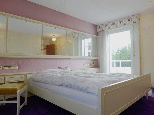 Blick in das Schlafzimmer