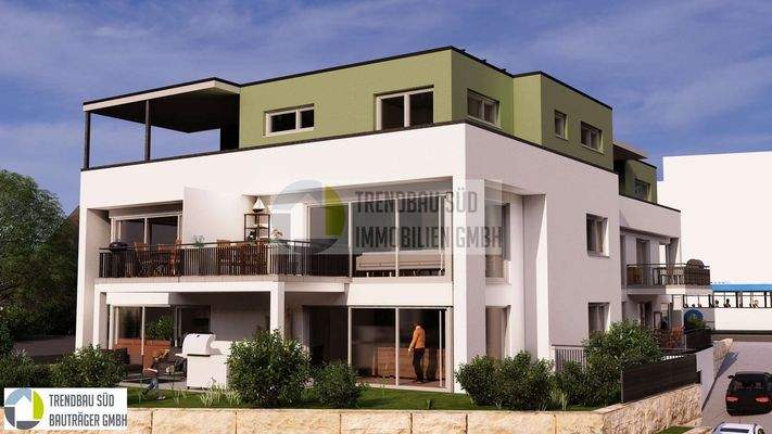 MFH Burgrieden, Achstetter Straße 11 2024-09-02 VISUALISIERUNG Ansicht -S-