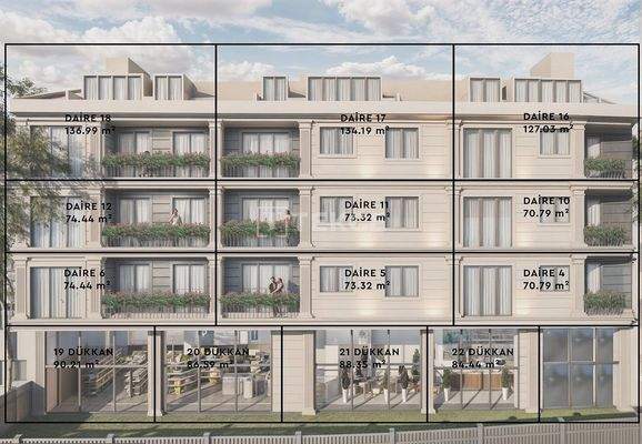 Apartments in Beyoğlu, 500 Meters from the Metro Station